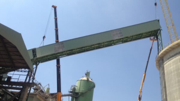 Silo de Clinker en fábrica en Baleares, CEMEX