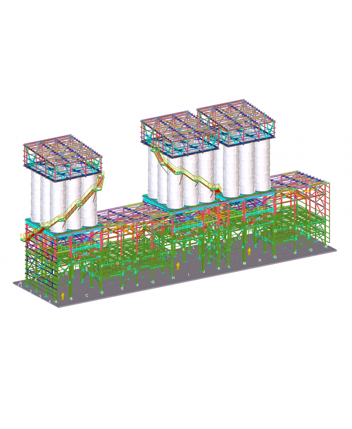 Proyecto Estructura metálica de planta mezcladora en Florida (EE.UU)