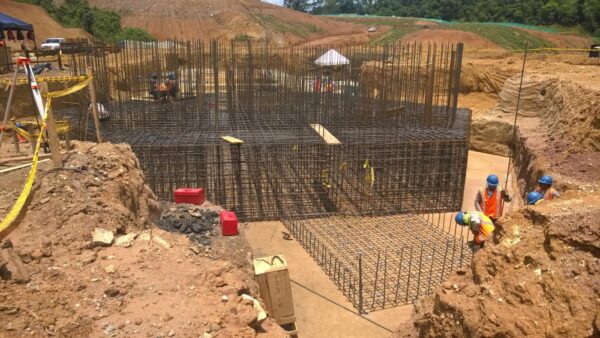 Construction process of the mill foundation. MACEO project