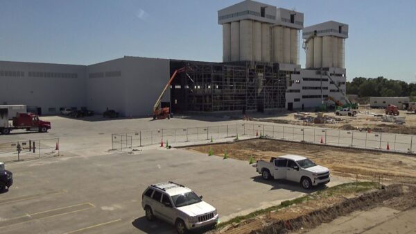 Metal structure of mixing plant in Florida (USA)