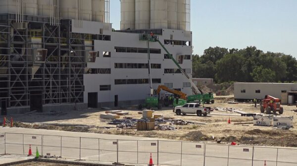 Metal structure of mixing plant in Florida (USA)