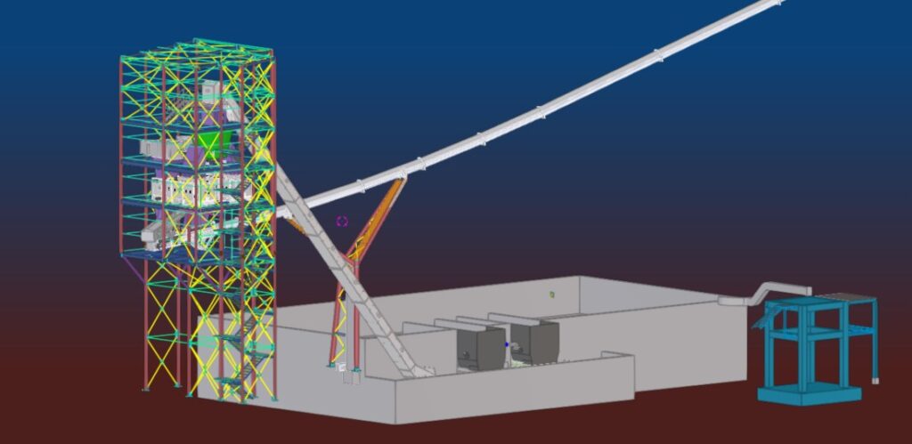 Metal structure in fuels alternate instalation in Colombia